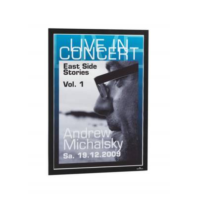 Cadre D'affichage Adhésif et Magnétique DURAFRAME A3 Noir