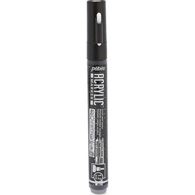 Marqueur acrylique Pointe ronde 1,2mm Noir précieux - PÉBÉO