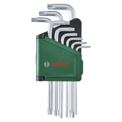 Set de 9 clés Torx - BOSCH - 1600A02Z9C - BOSCH Vert