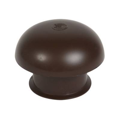 Chapeau de ventilation simple sans moustiquaire NICOLL pour tuyau PVC diam.100mm coloris tuile - Gedimat