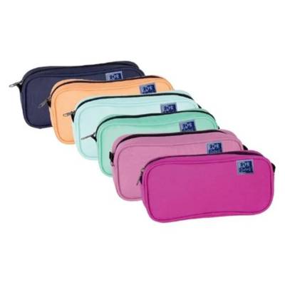 Trousse Fourre-tout Rectangulaire FANCY 22x10x4cm Coloris Aléatoire