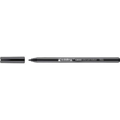 Feutre de Coloriage Pointe Moyenne 1300 Noir 2 mm - EDDING