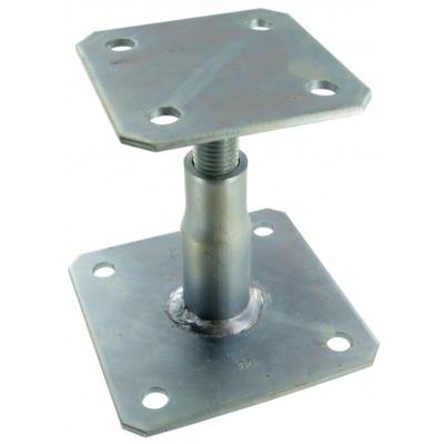 Pied de poteau réglable - 100x150mm - Gedimat