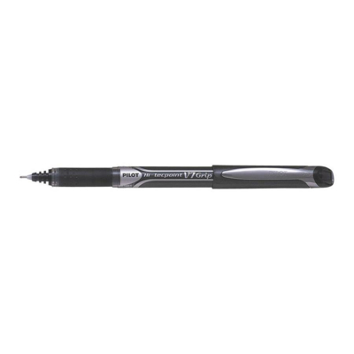 Stylo Roller Encre Liquide Hi-Tecpoint V7 Grip Pte Moyenne Noir