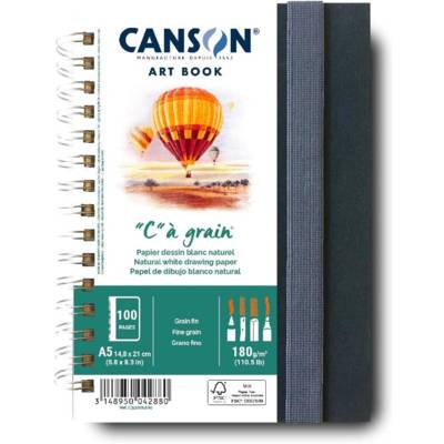 Carnet Croquis ART BOOK "C" à Grain 180g A5 Blanc 50 Feuilles