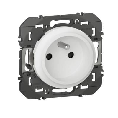 Prise de courant EASYRENO 2P+T faible profondeur DOOXIE blanc 16A - Gedimat - LEGRAND