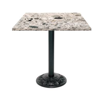 Table pied noir 70x70cm cepp - intérieur - RestooTab