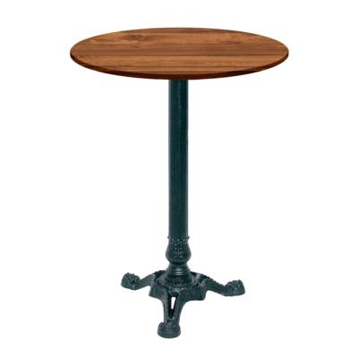 Mange-debout pied noir Ø60cm chene hunton - intérieur - RestooTab