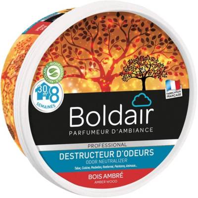 Pot 300g Gel destructeur d'odeurs bois ambré