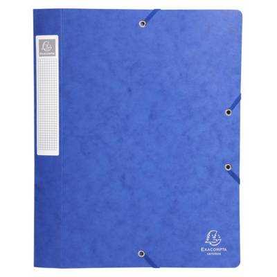 Boite de classement livrée à plat Cartobox Dos 40mm Carte lustrée - A4 Bleu