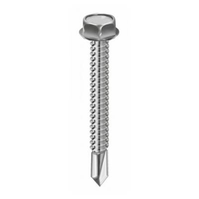 Vis autoperceuse tête hexagonale à collerette en acier cémenté zingué diam.6,3mm long.38mm coloris rouge en barquette plastique de 50 pièces - Gedimat - NORAIL