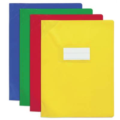 Lot de 25 Protège-cahier PVC 150 Strong Line 24x32 cm Opaque Assorti