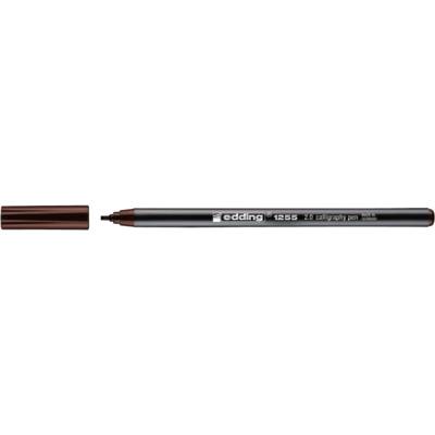 Feutre Calligraphie 1255 marron foncé (2.0) Pointe 2 mm - EDDING