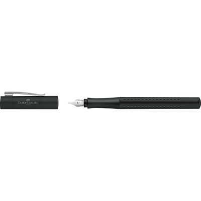 Stylo-plume Grip 2011 pointe large B noir - Faber-Castell