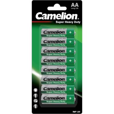 Pack de 8 piles Super Heavy Duty Verte LR6 Mignon AA