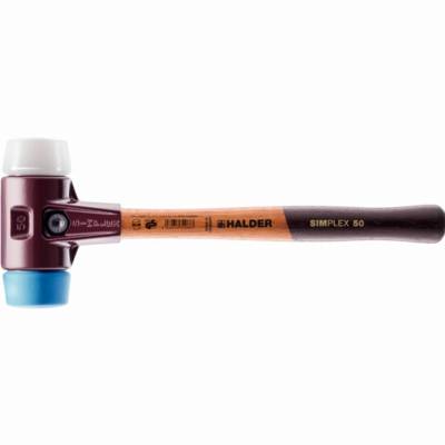 Maillet HALDER SIMPLEX TPE souple/ superplastique avec boîtier en fonte malléable et manche en bois de haute qualité - D=30 mm - 3017.030