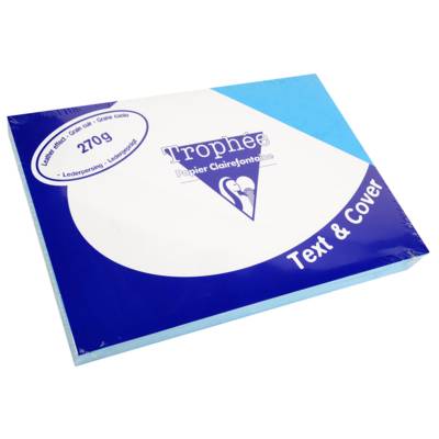 Paquet 100 Couvertures reliure Text&Cover 270g A4 210x297 mm Bleu lazulite