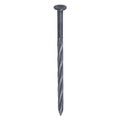 Pointe tête plate torsadée acier fil clair diam.5mm long.140mm en boîte carton de 5kg - Gedimat - NORAIL