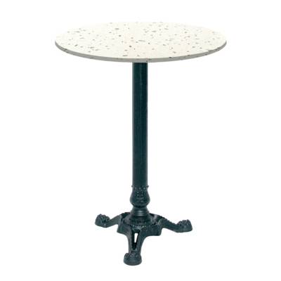 Mange-debout pied noir Ø60cm terrazzo cassata - intérieur - RestooTab