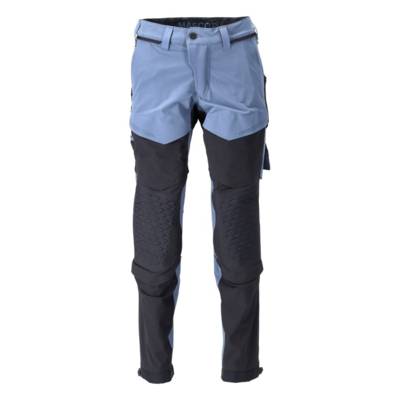 Pantalon avec poches genouillères MASCOT Ultimate - Léger et hydrofuge - 22279-605-Bleu foncé / noir-62