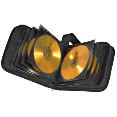 Etui pour CD/DVD en nylon pour 32 CD/DVD noir - HAMA