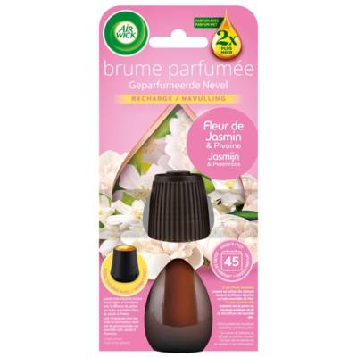Recharge Diffuseur Brume Parfumée désodorisant Huiles essentielles Fleur de Jasmin & Pivoine - AIR WICK