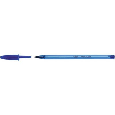 Stylo bille CRISTAL SOFT pointe moyenne 1,2 mm encre Bleue