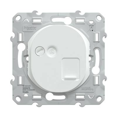 Prise RJ45 cat.6 STP réseaux VDI grade 3 OVALIS - blanc - Gedimat - SCHNEIDER ELECTRIC