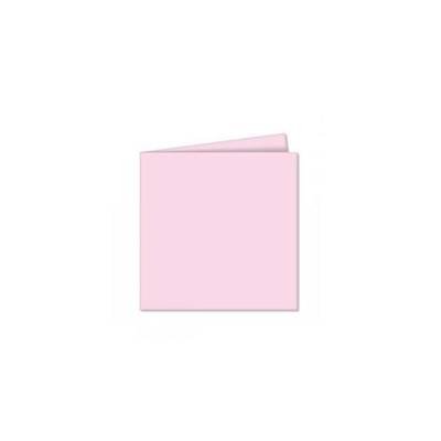 Paquet de 25 Cartes pliées Pollen 110x110 rose dragee - CLAIREFONTAINE