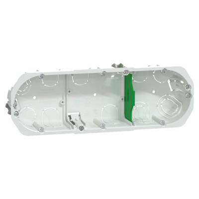 Boîte d'encastrement 3 postes MULTIFIX Ø67mm P40mm - Gedimat - SCHNEIDER ELECTRIC