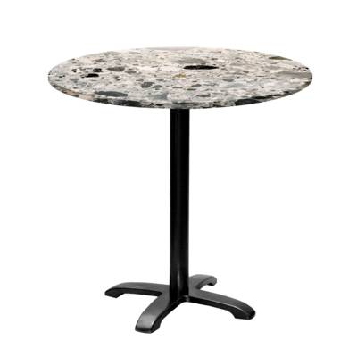 Table pied noir Ø80cm cepp - intérieur - RestooTab