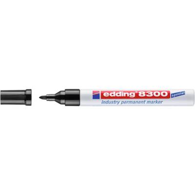 Marqueur Permanent Spécial Industrie 8300 Noir Pointe Ronde 1,5-3 mm - EDDING