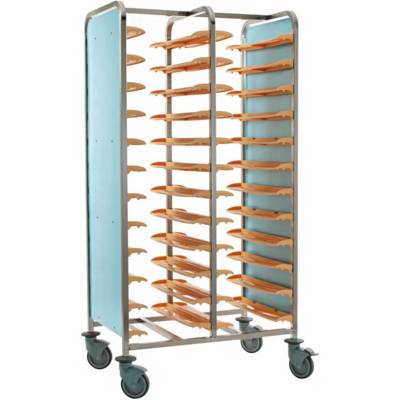 Chariot de cafétéria 2x12 plateaux