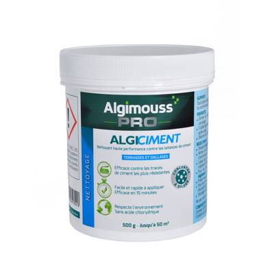 Nettoyant voiles de ciment ALGICIMENT - pot de 500g - Gedimat - ALGIMOUSS