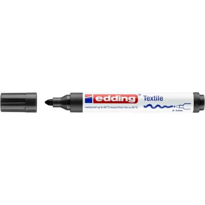 Marqueur pour Textiles 4500  Pointe Ronde Noir 2-3 mm