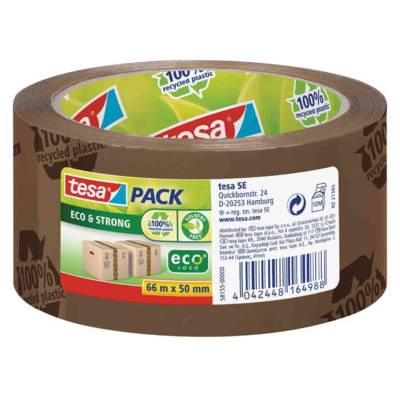 Tesapack ruban adhésif emballage Eco & Strong, 50 mm x 66 m