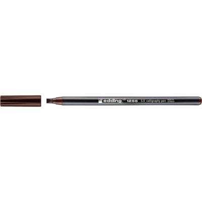 Feutre calligraphie 1255 marron foncé (5.0) 5 mm - EDDING