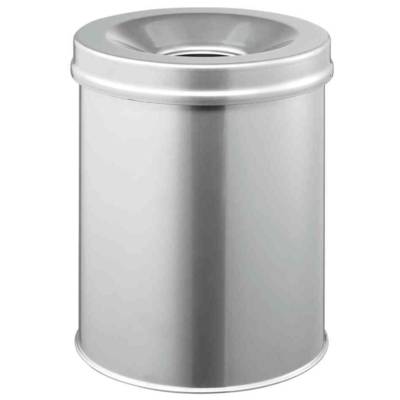 Corbeille de papier DURABLE SAFE, rond, 15 litres, gris
