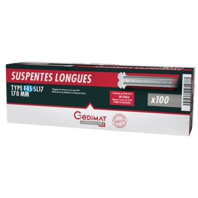 Suspente longue GEDIMAT PERFORMANCE PRO - L.170 mm F45 - Gedimat