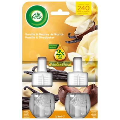 Recharge Diffuseur désodorisant Electrique Huiles essentielles Vanille Duopack