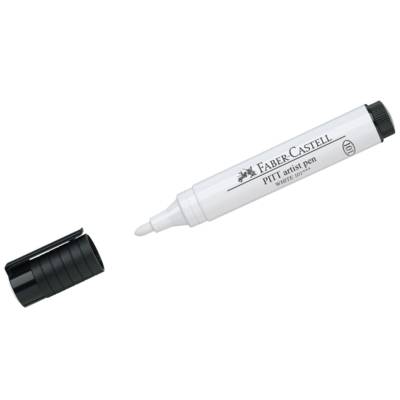 Artist Pen Pitt Big Brush Pointe Ogive 2,5 mm 101 Blanc - FABER-CASTELL