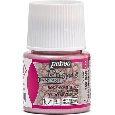 Flacon 45ml Peinture Fantasy Prisme à effet alvéolé ROSE GLACE