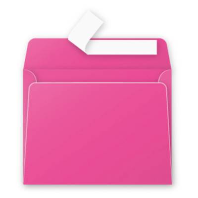 Pqt de 20 Enveloppe 120g 90x140 rose fuchsia Avec Bande de protection