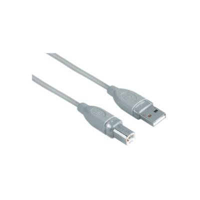 Câble USB 2.0 fiche A mâle - fiche B mâle 1,80 m gris