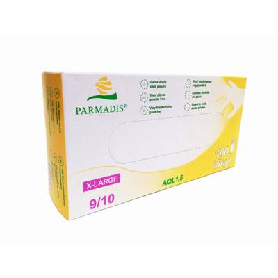 Boite de 100 Gants en vinyle T.S 6/7 CRISTAL HYGIENE Usage unique non poudré - FG2237T6