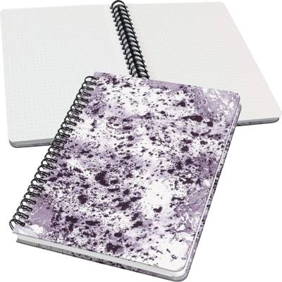 Carnet Jolie "Violet Marble" 120 pages Pointillé 16x21 cm