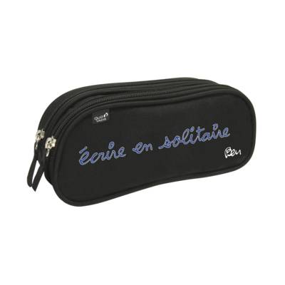 Trousse 2 compartiments Ben "Ecrire en solitaire"