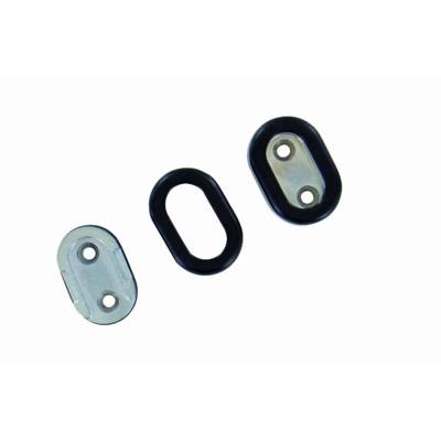 Paire d'enjoliveurs d'extrémités Noir mat BILCOCQ pour tube 30x15 - 52-0945-3015 - Maxoutil