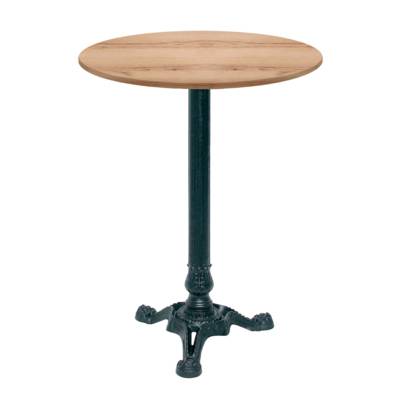 Mange-debout pied noir Ø60cm chene delano - intérieur - RestooTab