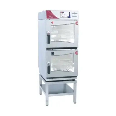 Four mixte 2x6 niveaux GN1/1 avec réhausse et ferrage à gauche - OES6.10MINI2IN1 - Convotherm